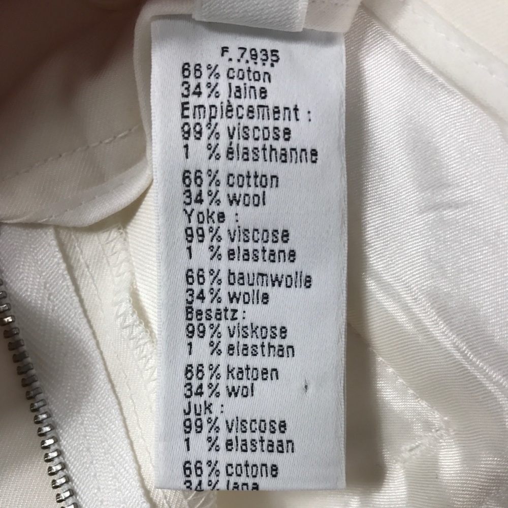 NWT Lacoste white and black Tuxedo Pants - Picture 7 of 7